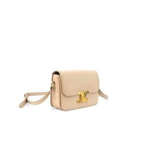 CELINE Beige Triope Shoulder Bag A-A23952 - Picture 2 of 11